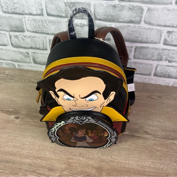 Disney Loungefly Villains scene Gaston mini-Backpack - Picture 2 of 12